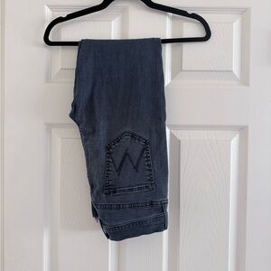MOTHER Dark Blue Straight Leg Jeans
